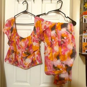 Torrid two piece top and skirt both size 3